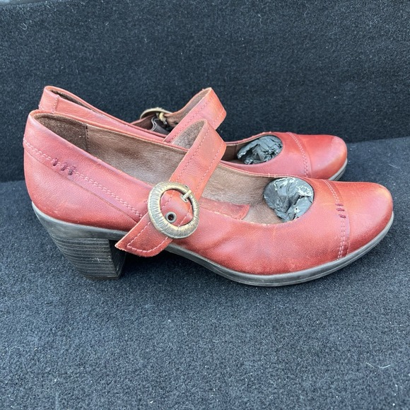 PIKOLINOS Shoes - PIKOLINOS Shoes Mary Jane Pumps Gandia Arcilla Burgundy Leather Women's 40/9.5